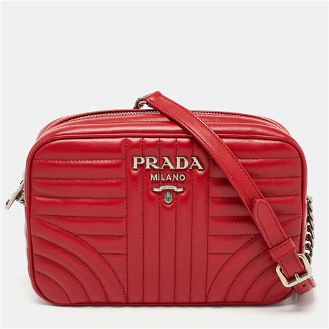 prada diagramme leather camera bag|Prada camera bag.